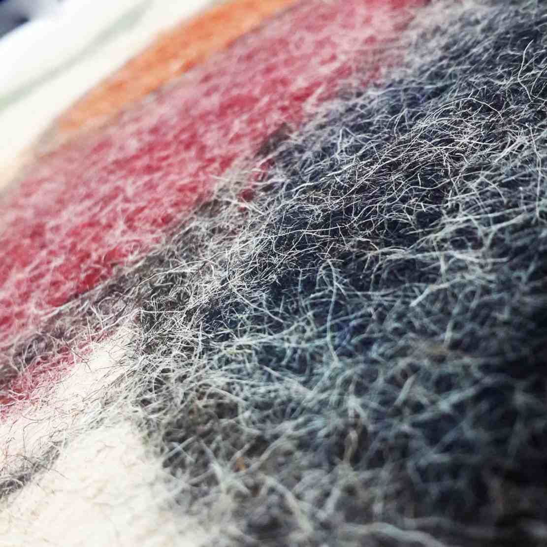 Tapis en feutre de laine persan 100 % naturel et fait main Teb205