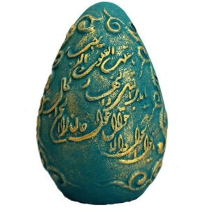 Œufs Haft-sin en céramique élégants pour Nowruz, le Nouvel An persan Patineh