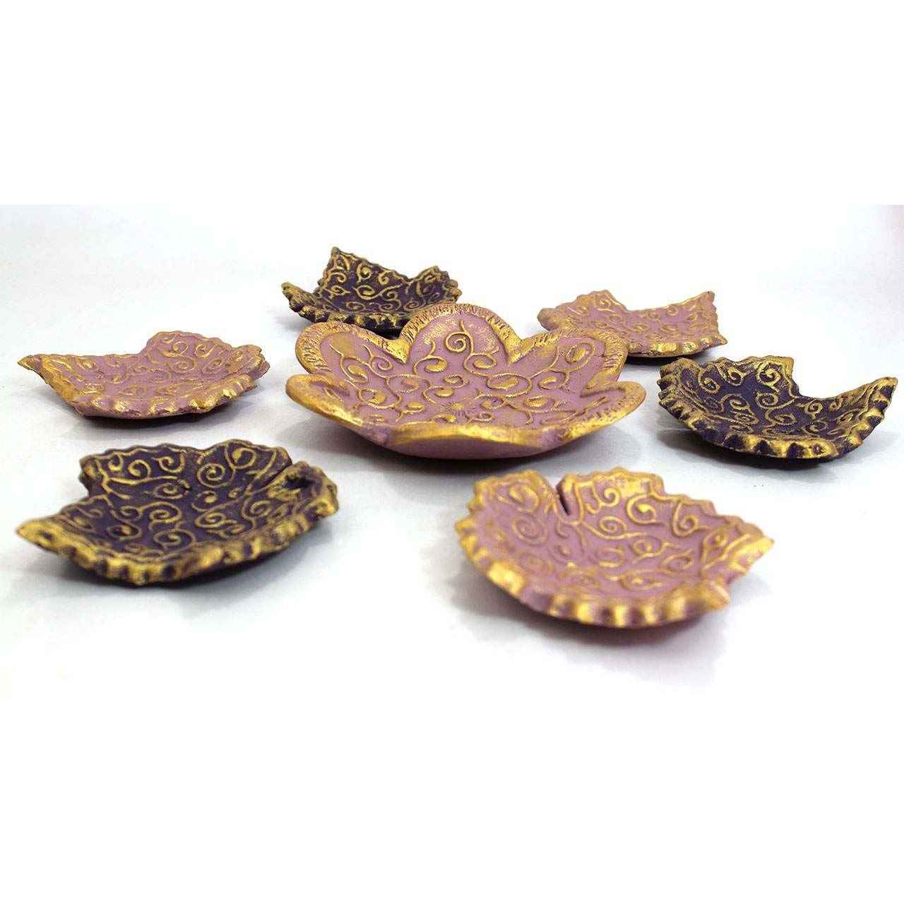 Set Haft-sin en céramique élégant pour Nowruz, le Nouvel An persan Leaf