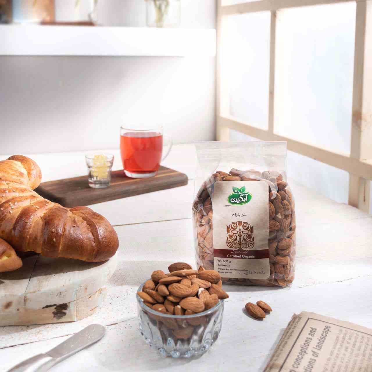 Amandes 100 % organiques et non décortiquées – Paquet de 500 g