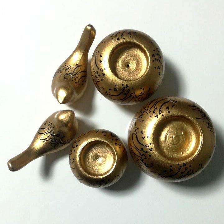 Photophore en poterie perse, modèle Eshgh (Amour)