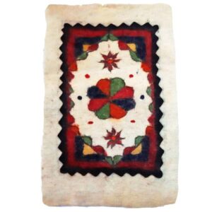 Tapis en feutre de laine persan 100 % naturel et fait main Teb302