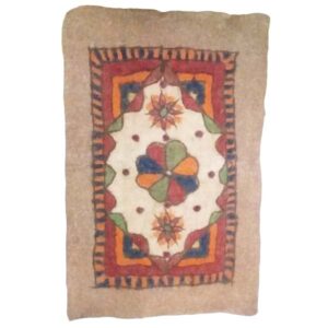 Tapis en feutre de laine persan 100 % naturel et fait main Teb20