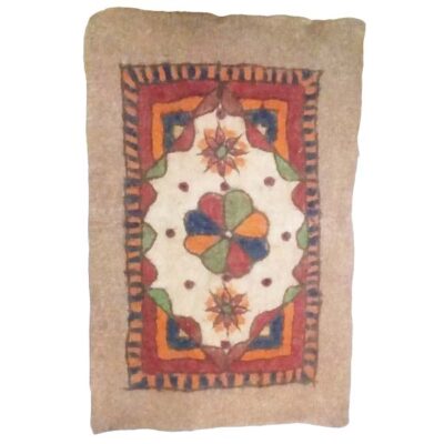 Tapis en feutre de laine persan 100 % naturel et fait main Teb20