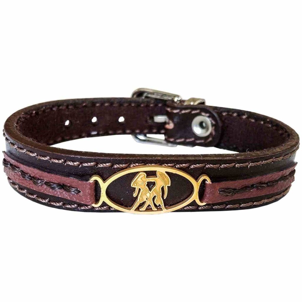 Bracelet en cuir persan pour hommes et femmes - Symbole Khordad