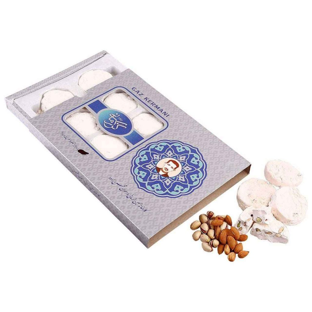 Gaz Kermani Ardi : Pistache & Amande – Nougat traditionnel iranien à l’eau de rose