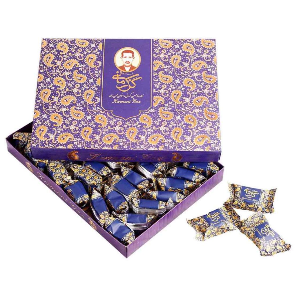 Gaz Kermani : Pistache – Nougat traditionnel persan à l’eau de rose