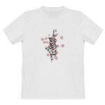 T-shirt Blanc en Coton Persan Modèle Nastaliq — Élégante Calligraphie Persane Nastaliq