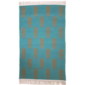 Tapis de sol Zilou tissé à la main persan Vert