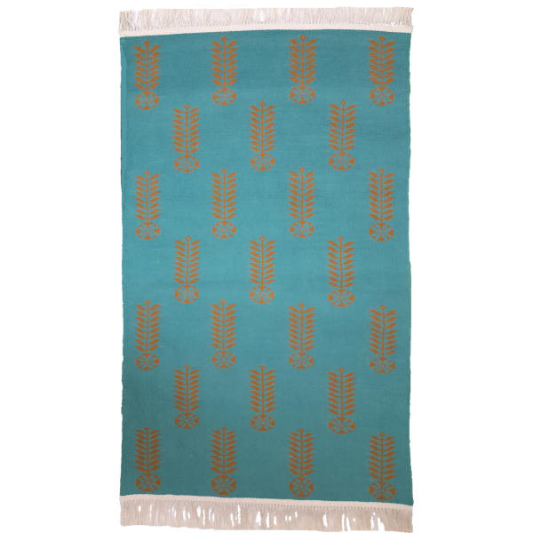 Tapis de sol Zilou tissé à la main persan Vert