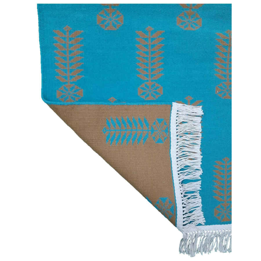 Tapis de sol Zilou tissé à la main persan Vert