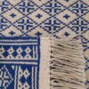 Tapis de sol Zilou tissé à la main persan Bleu
