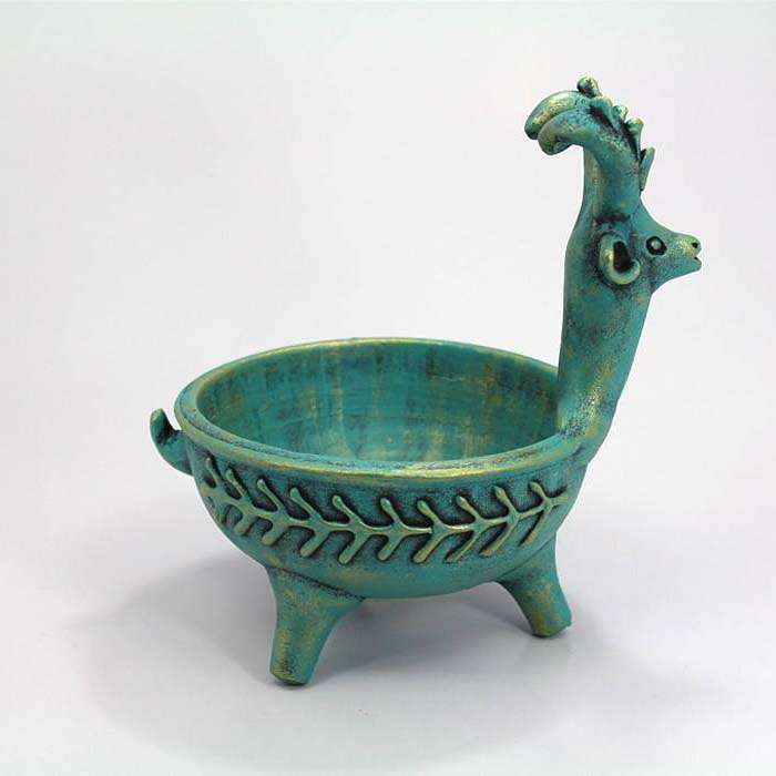 Accent Décoratif en Poterie – Bol à Bonbons Modèle Chèvre