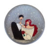 Plaque en céramique décorative peinte à la main Couple