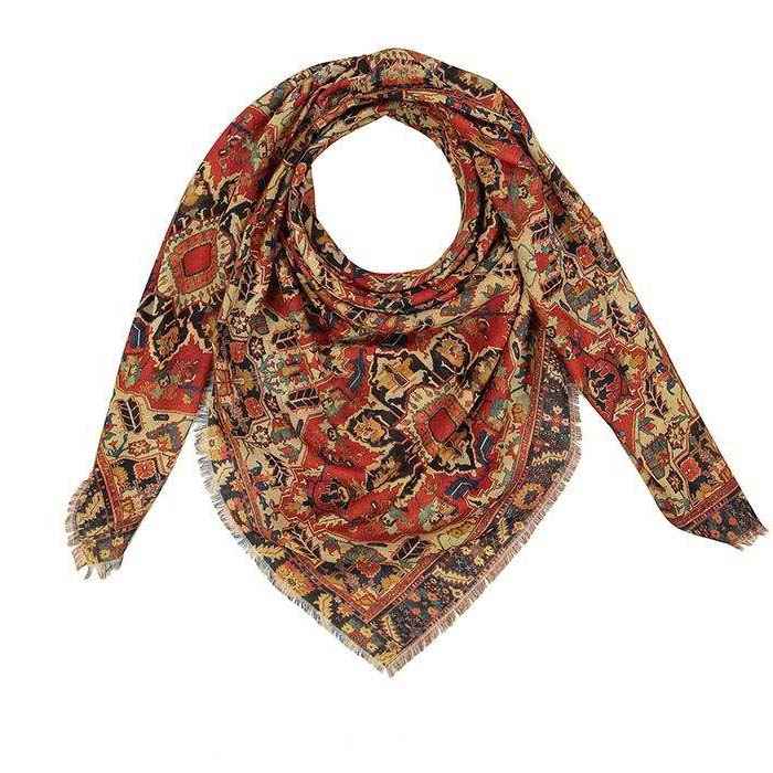 Foulard d’été pour femmes – Imprimé artistique luxueux et vibrant