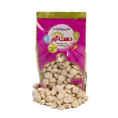 Shekar Panir persan – Bonbon enrobé à la rose de Damas & au safran