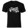 T-shirt noir style persan – Modèle Poème 209, motif calligraphie persane fait main