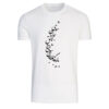 T-shirt Blanc en Coton Persan Modèle Poème A37 — Calligraphie Persane Élégante, Design Poétique Scripté