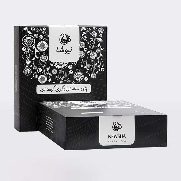 Sachets de thé noir Earl Grey Newsha – 5 paquets de 70 g (lot de 10)