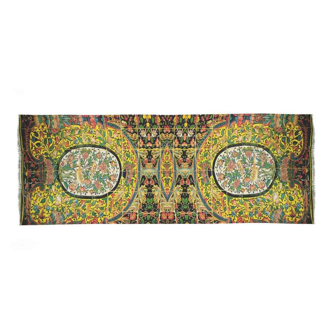 Châle imprimé perse pour femme – Carreau floral artistique