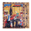 Housse de coussin en velours persan - Design Shahnameh (Set de 2)