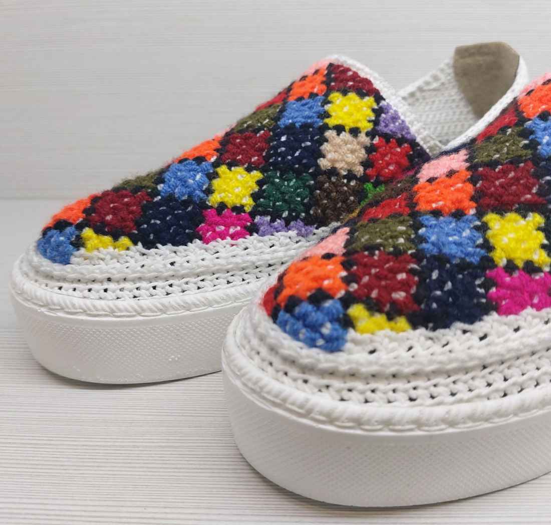 Giveh Shoes – Chaussures Persanes Artisanales Respirantes Modèle Géométrique