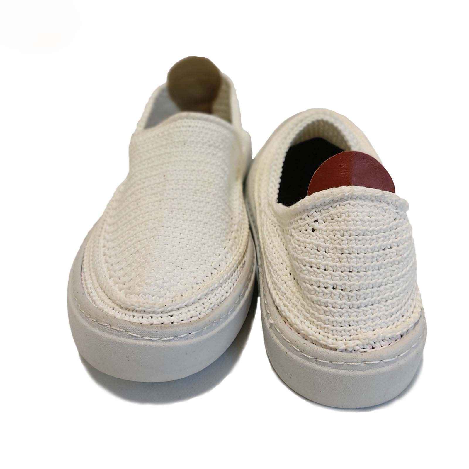 Giveh Shoes – Chaussures Persanes Artisanales Respirantes Modèle Klash Blanc