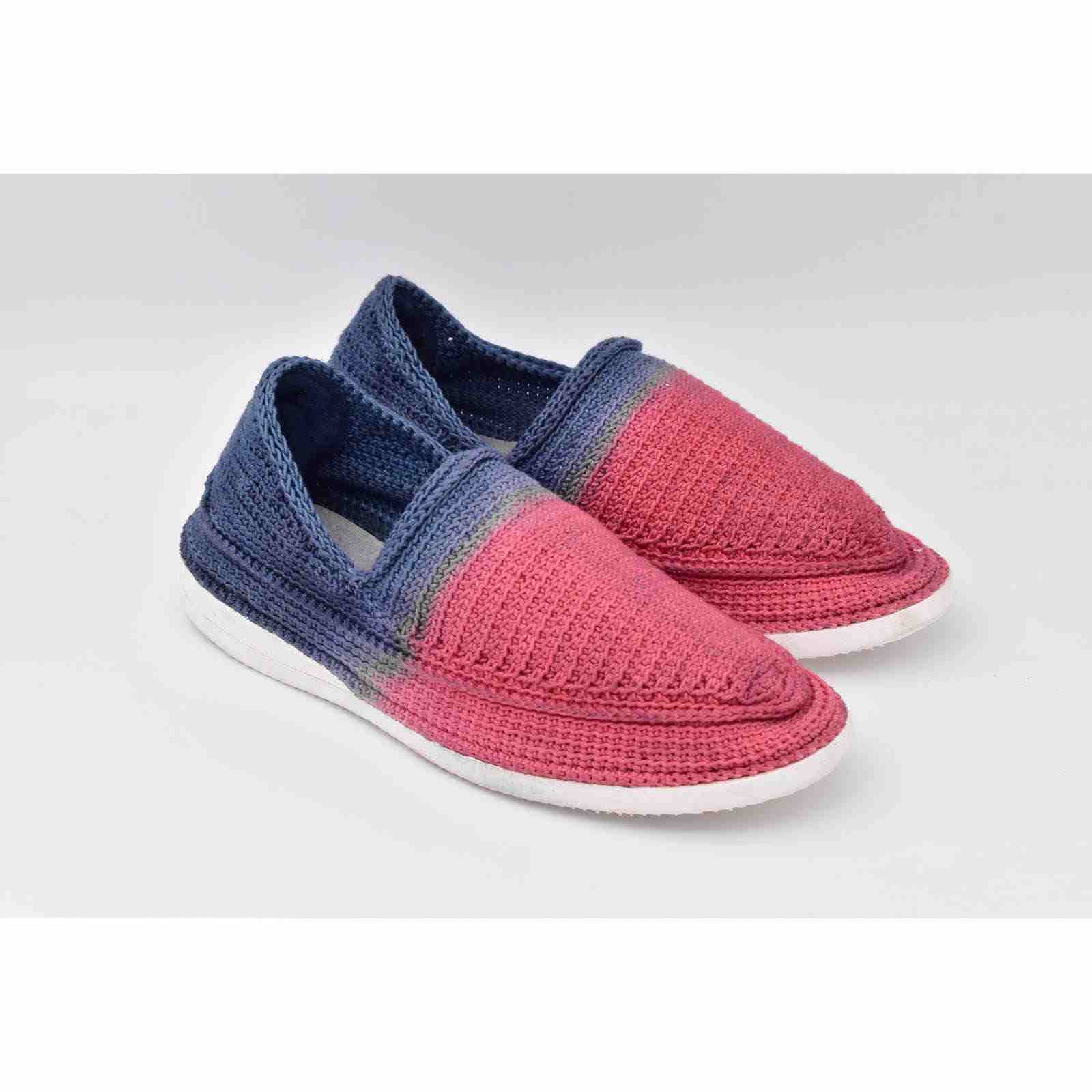Giveh Shoes – Chaussures Persanes Artisanales Respirantes Modèle Rouge & Bleu