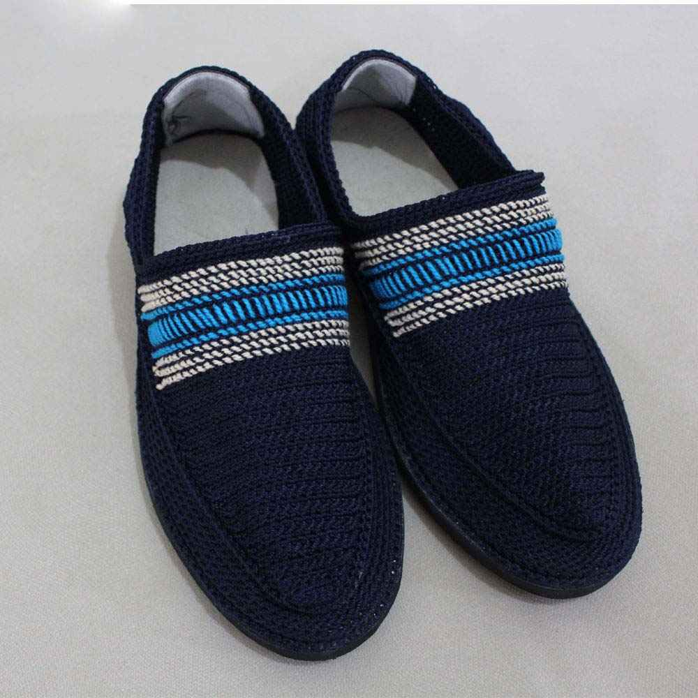 Giveh Shoes – Chaussures Persanes Artisanales Respirantes Modèle Klash Bleu Marine