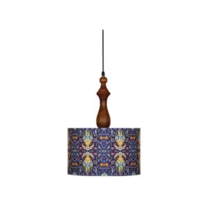 Lampe suspendue en tissu avec abat-jour tambour en velours design Carrelage