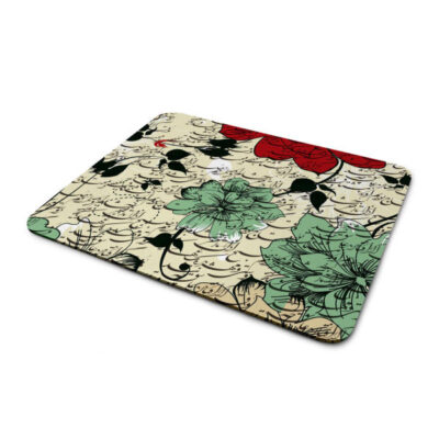 Tapis de souris artisanal motif calligraphie persane Fleurs