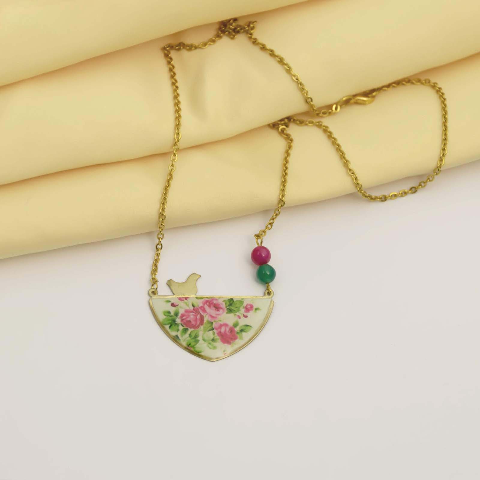 Collier en Laiton Persan Minimaliste Modèle Amin Mah