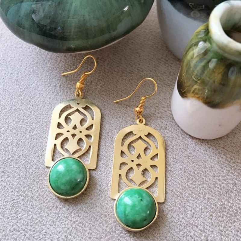 Boucles d'oreilles en laiton persan Modèle Arsey
