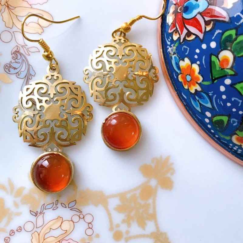 Boucles d'oreilles en laiton persan Modèle Hamta