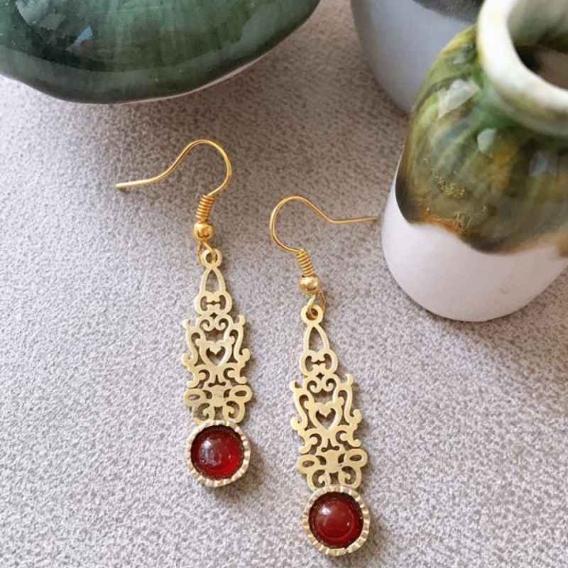 Boucles d'oreilles en laiton persan Modèle Silk