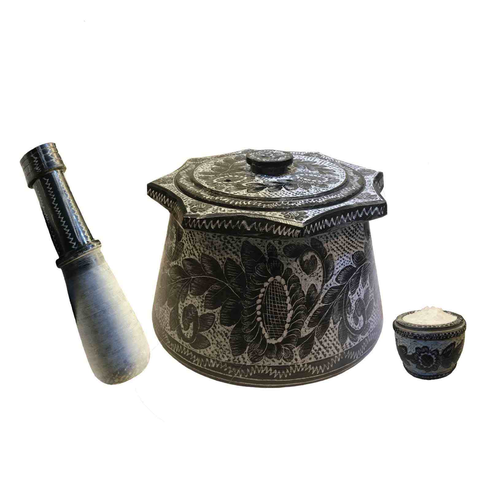 Pot Dizi Persan en Pierre avec Couvercle pour la Cuisson d’Abgoosht – Étoile