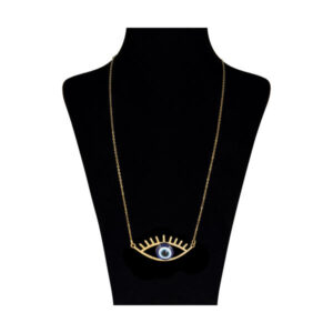 Collier en acier Artistique Cheshm Nazar Œil de protection