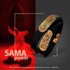 Bracelet en cuir persan pour hommes et femmes - Sama Noir