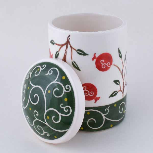 Poterie Bocal – Fait Main avec Motif de Grenade