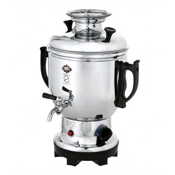 Machine à thé samovar électrique en acier finition lisse 5 litres