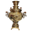 Samovar en laiton persan, théière décorative à charbon 6 litres