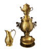 Samovar en laiton persan, théière décorative à charbon 5 litres