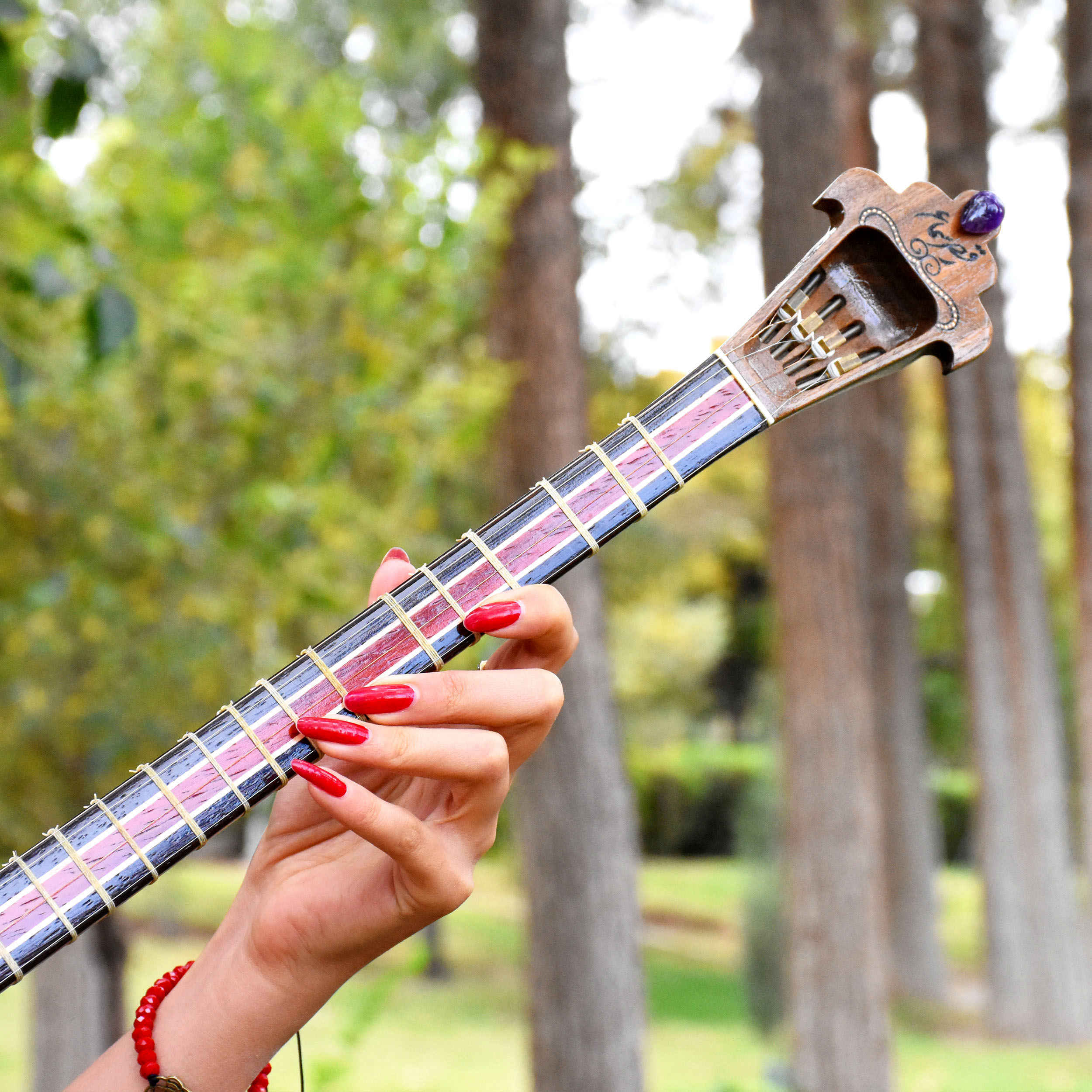 Instrument à cordes Setâr persan – Fabriqué à la main par Iransaz, Modèle Sama