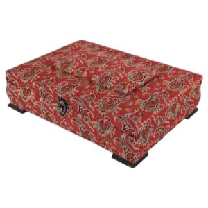Boîte en Bois pour Cadeaux – Motif Persan Inspiré Termeh