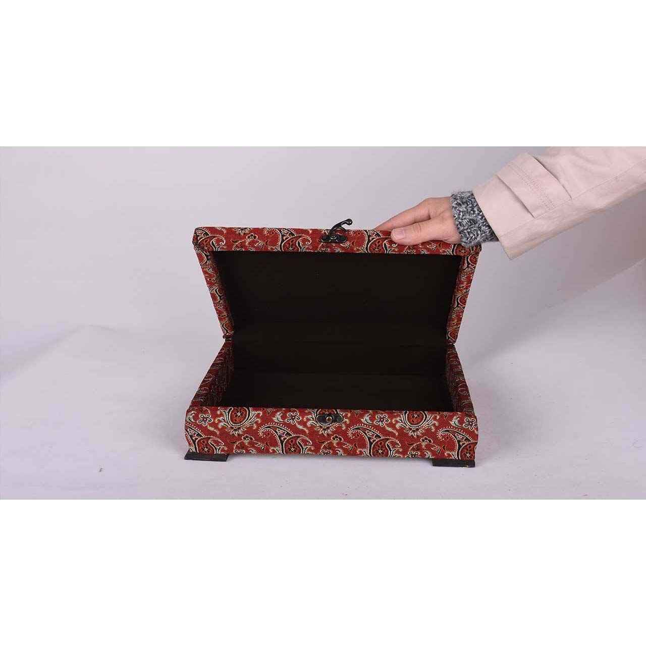 Boîte en Bois pour Cadeaux – Motif Persan Inspiré Termeh