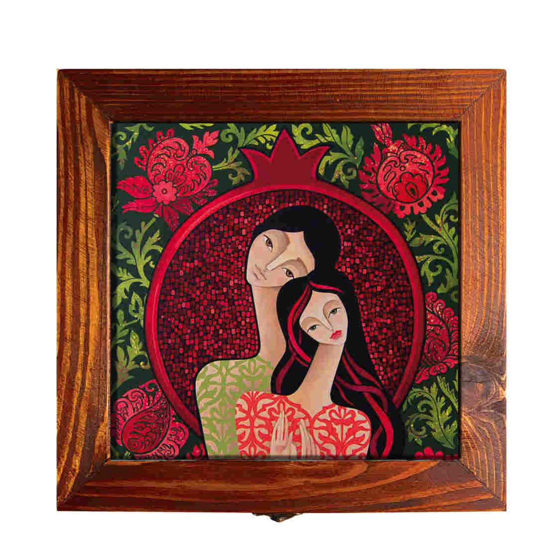 Boîte en Bois pour Cadeaux – Motif Persan Inspiré Amour