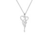 Ensemble de collier et boucles d'oreilles en argent persan modèle Maryam