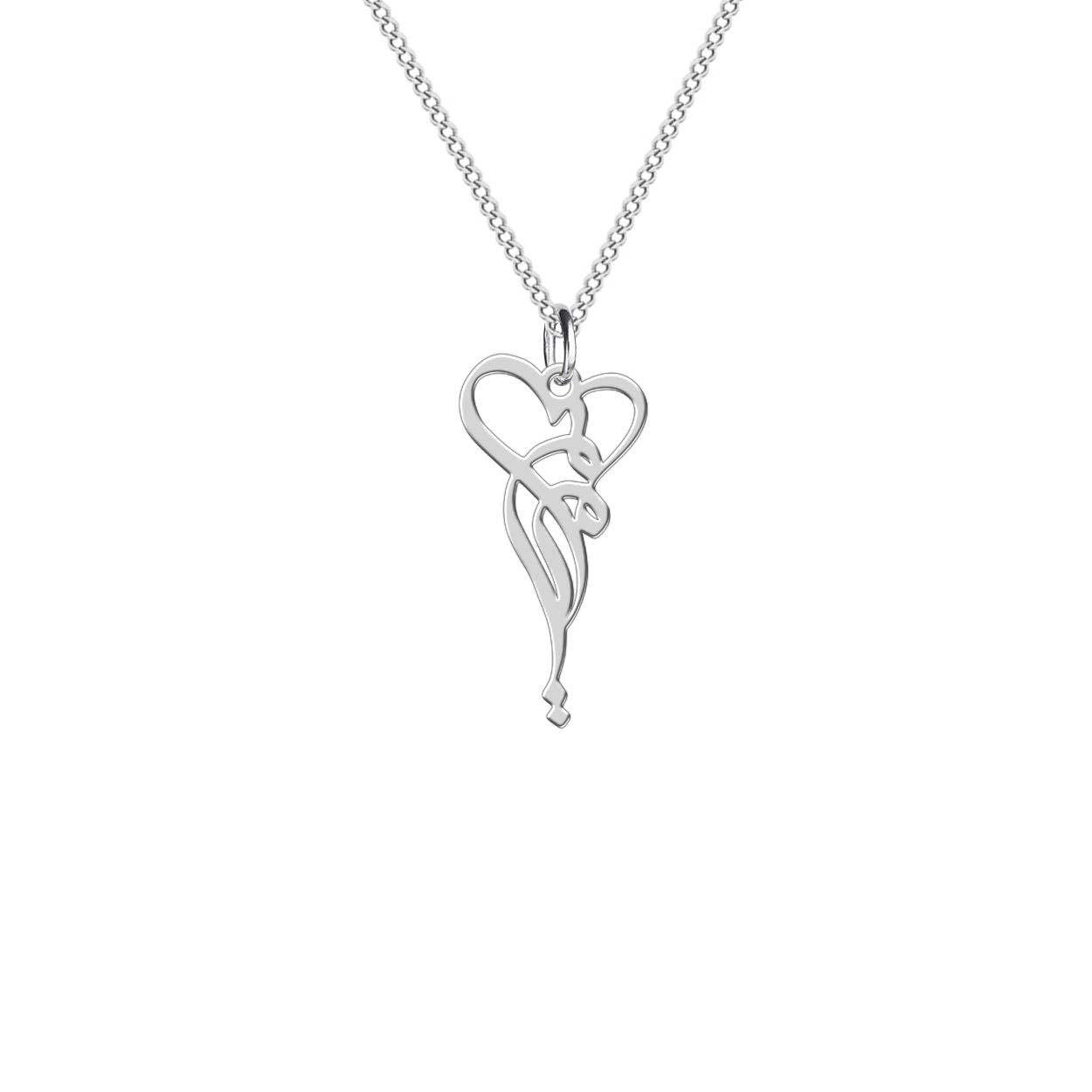 Ensemble de collier et boucles d’oreilles en argent persan modèle Maryam