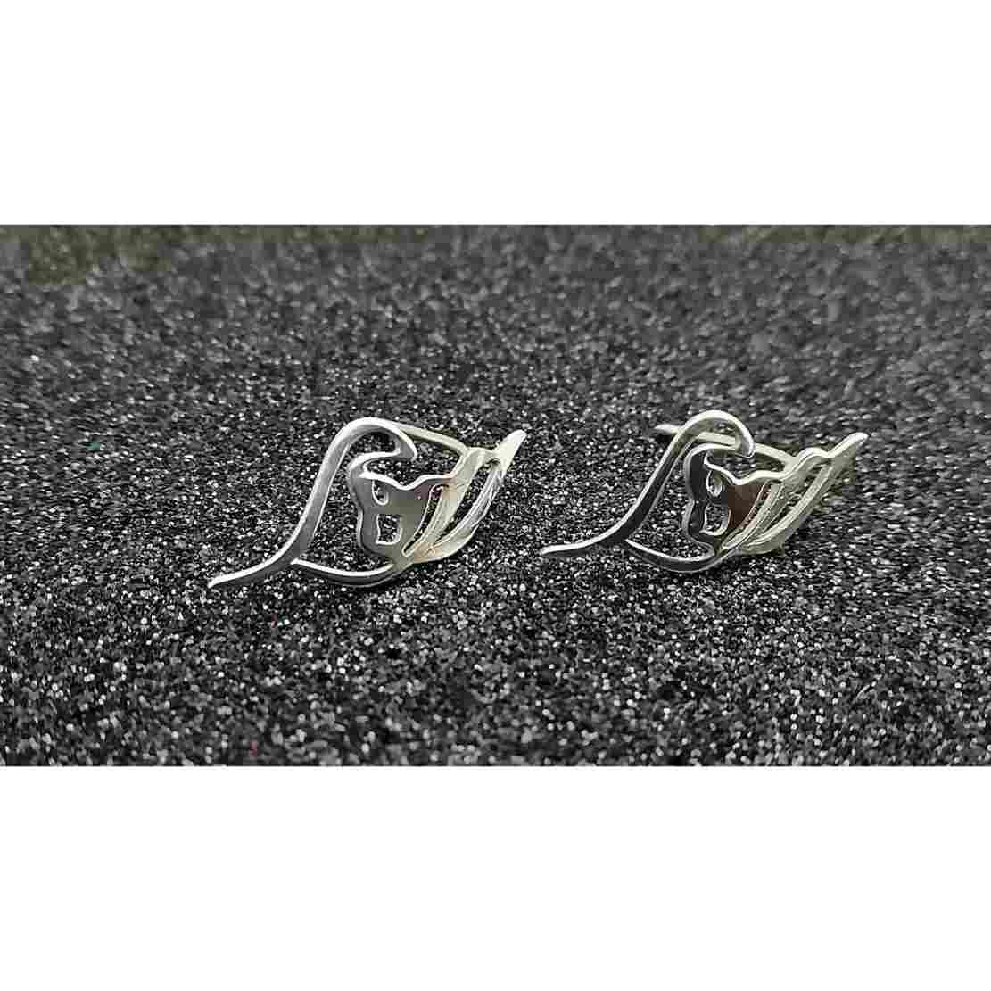 Ensemble de collier et boucles d’oreilles en argent persan modèle Elahe