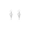 Ensemble de collier et boucles d'oreilles en argent persan modèle Maryam